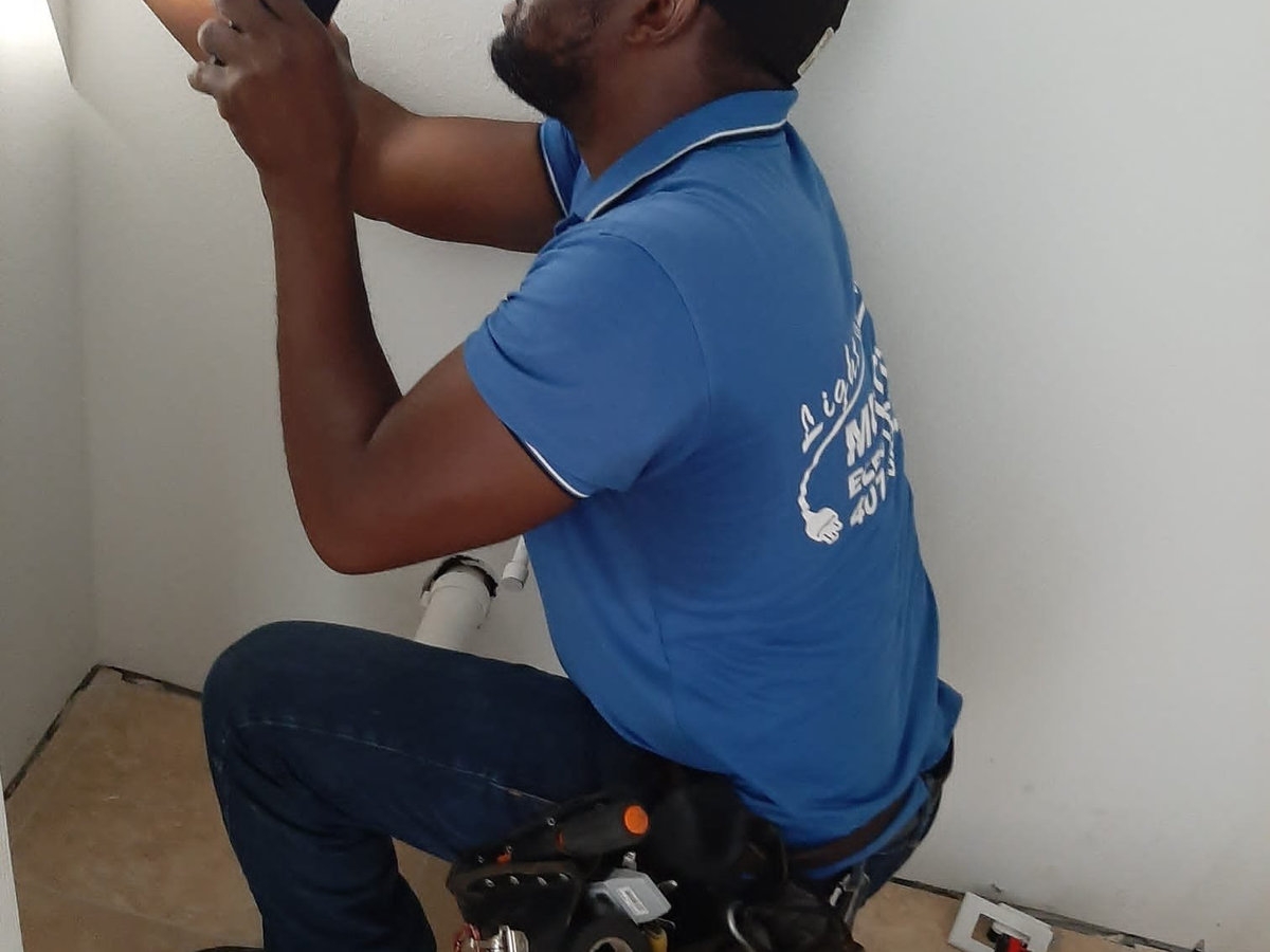 Electrical work in progress